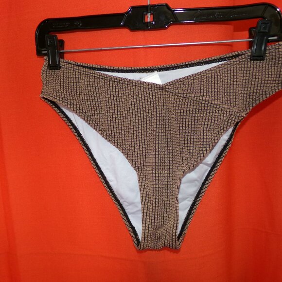 Cupshe NWT Rib Mineral Wash Scoop Neck Top & Hipster Bikini Set Sz M - Picture 8 of 10